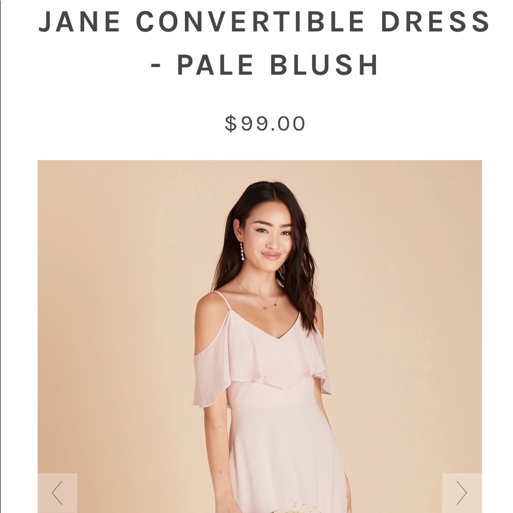 Birdy Grey Jane Convertible Dress- pale blush XL